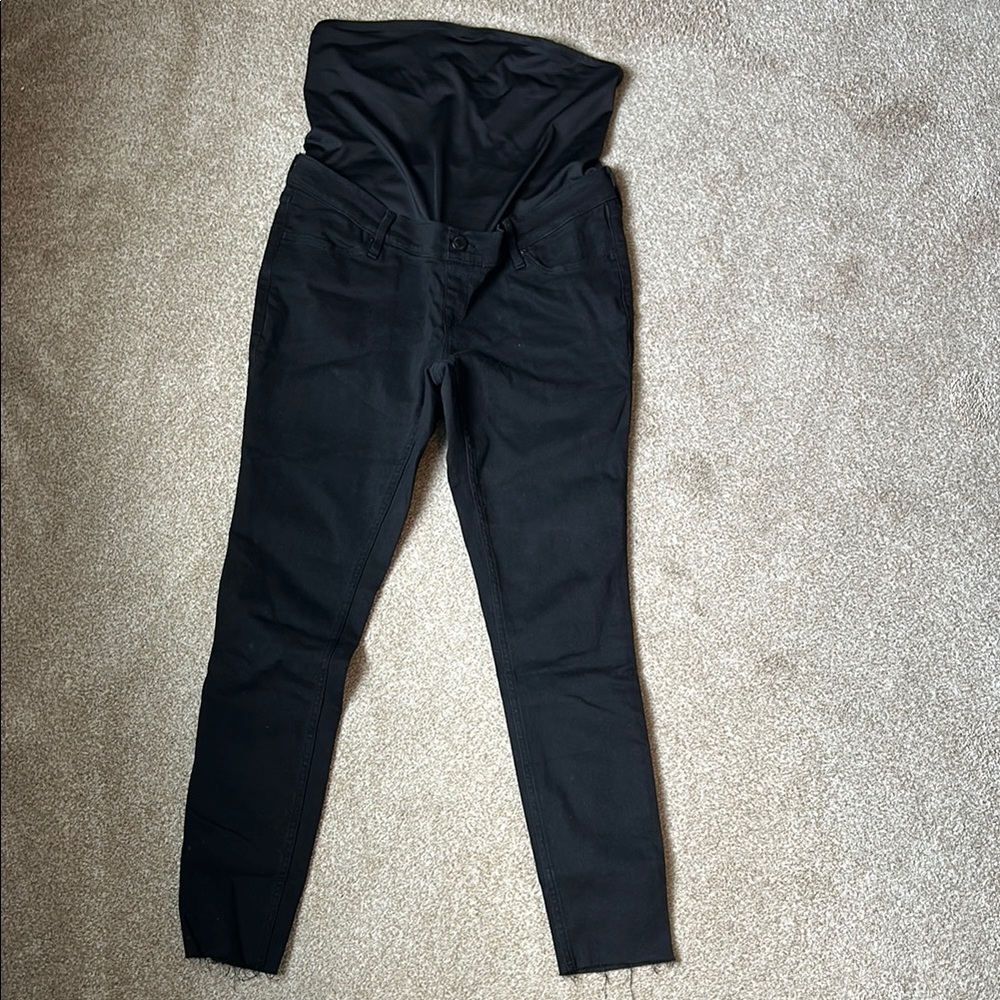 A&F maternity black jean legging